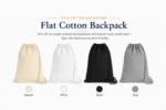 Flat Cotton Backpack - Image 5