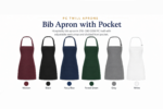 Bib Apron with Pocket - Image 7
